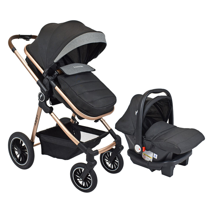 Coche para bebe travel system abby ts negro 1