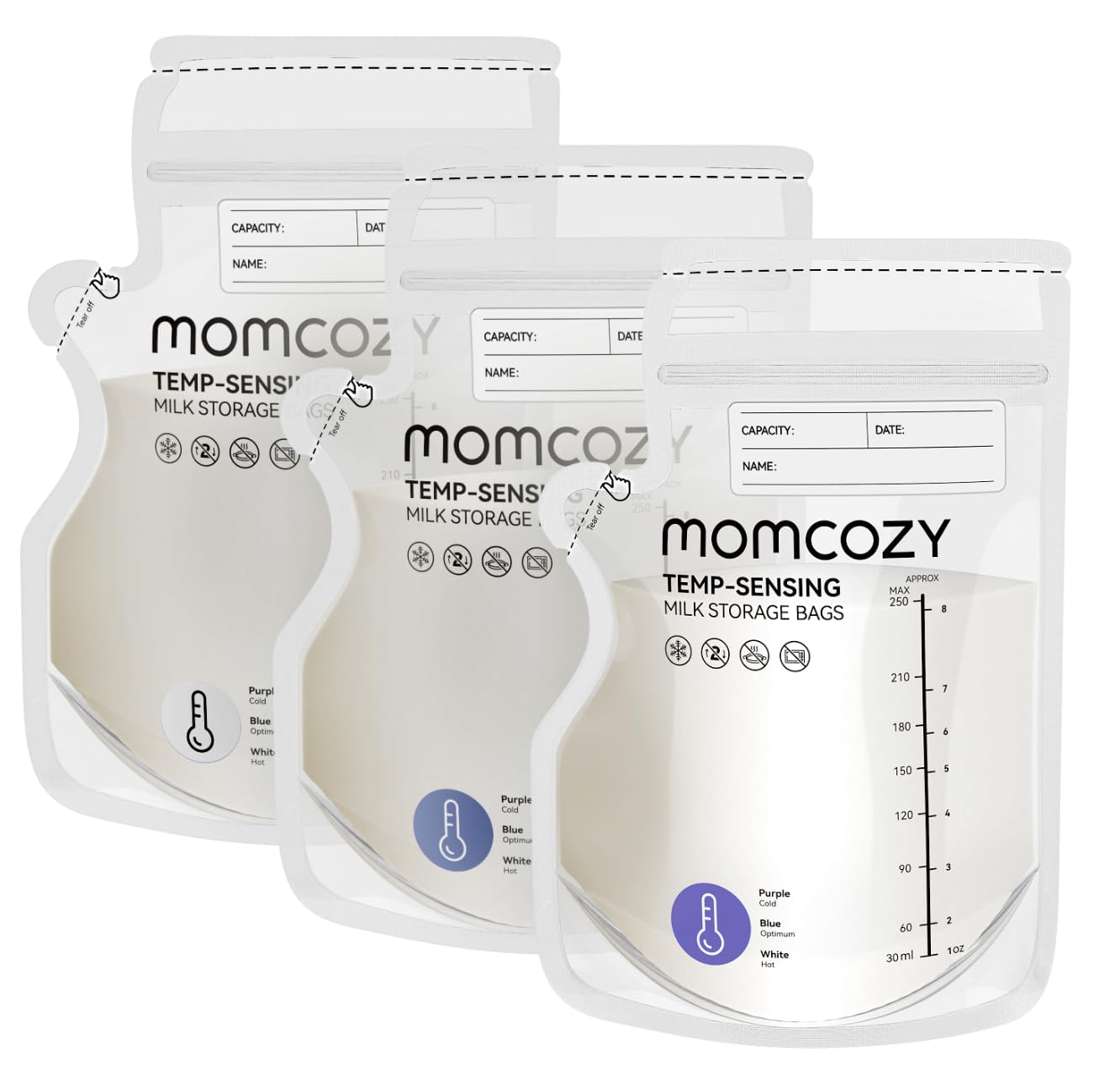 Bolsas de Almacenamiento de Leche Materna Momcozy Milk Store Bags-60 Unidades