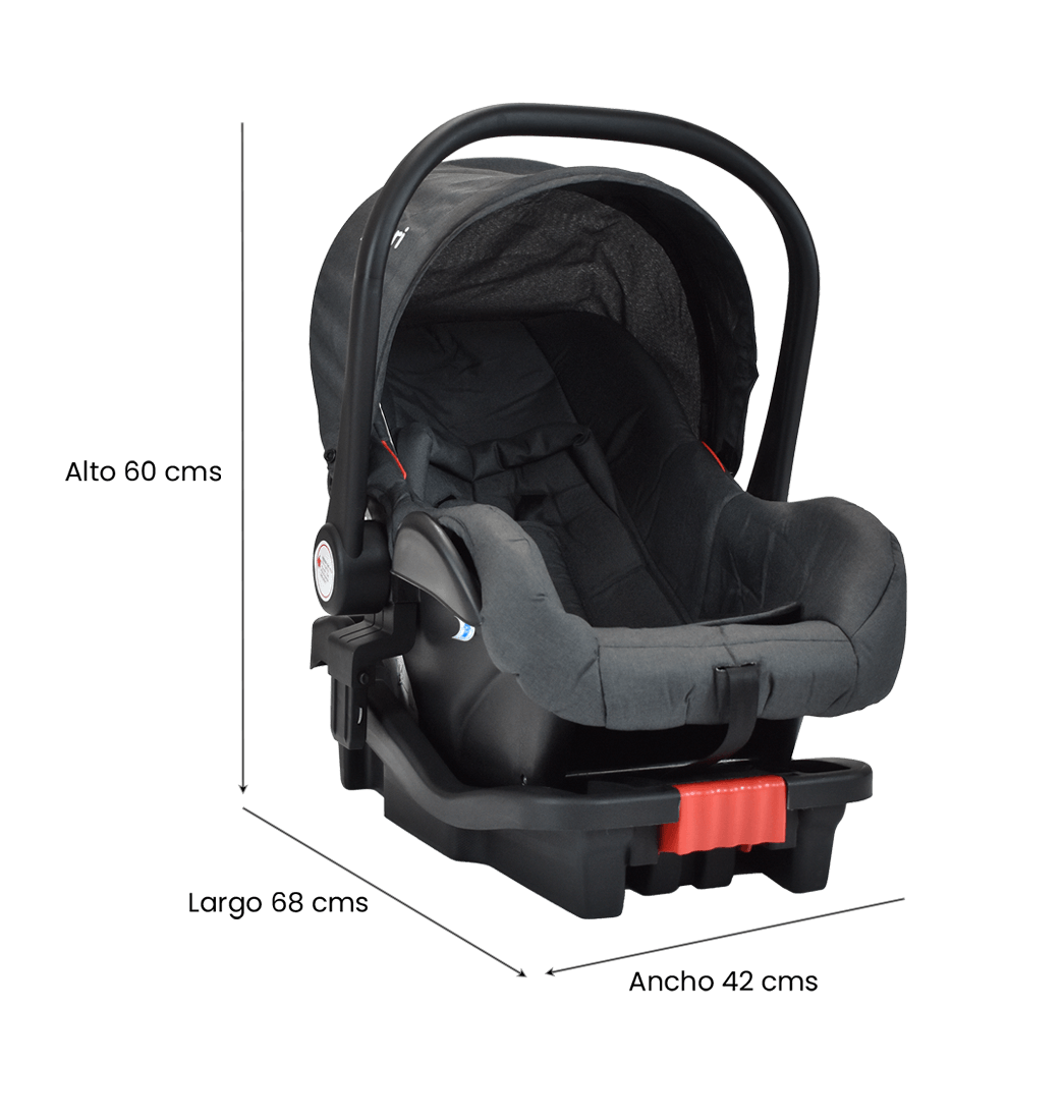 Coche Bebe Moises Compacto Con Portabebe Priori Mike Ts Negro
