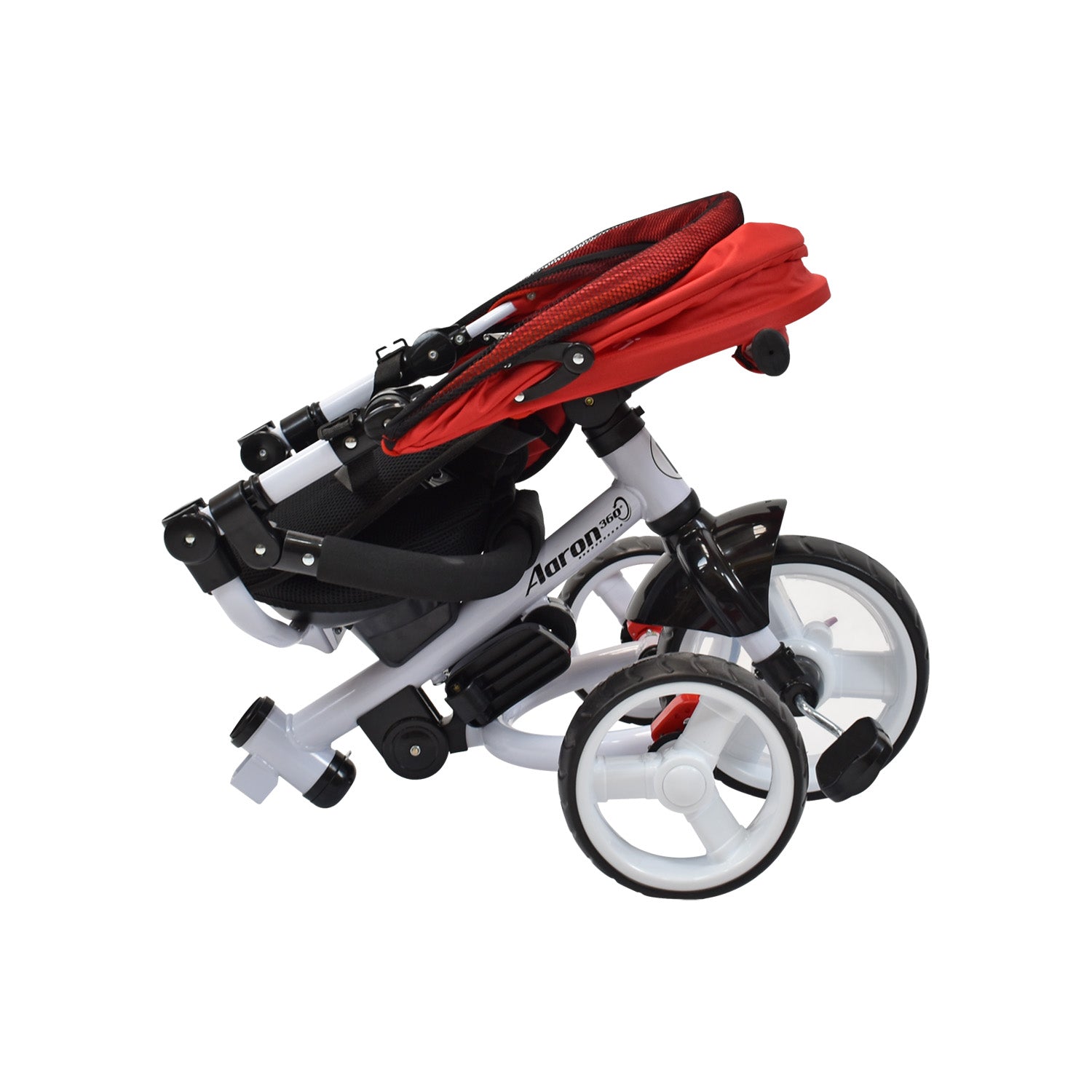 Triciclo Paseador Para Bebé Giro 360° Priori Aaron Rojo