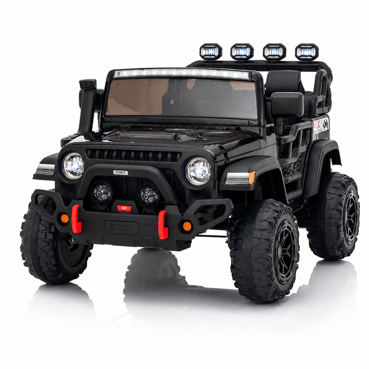 AUTO ELECTRICO JEEP AMD NEGRO CJ316