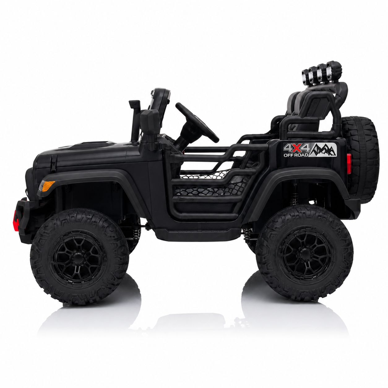 AUTO ELECTRICO JEEP AMD NEGRO CJ316