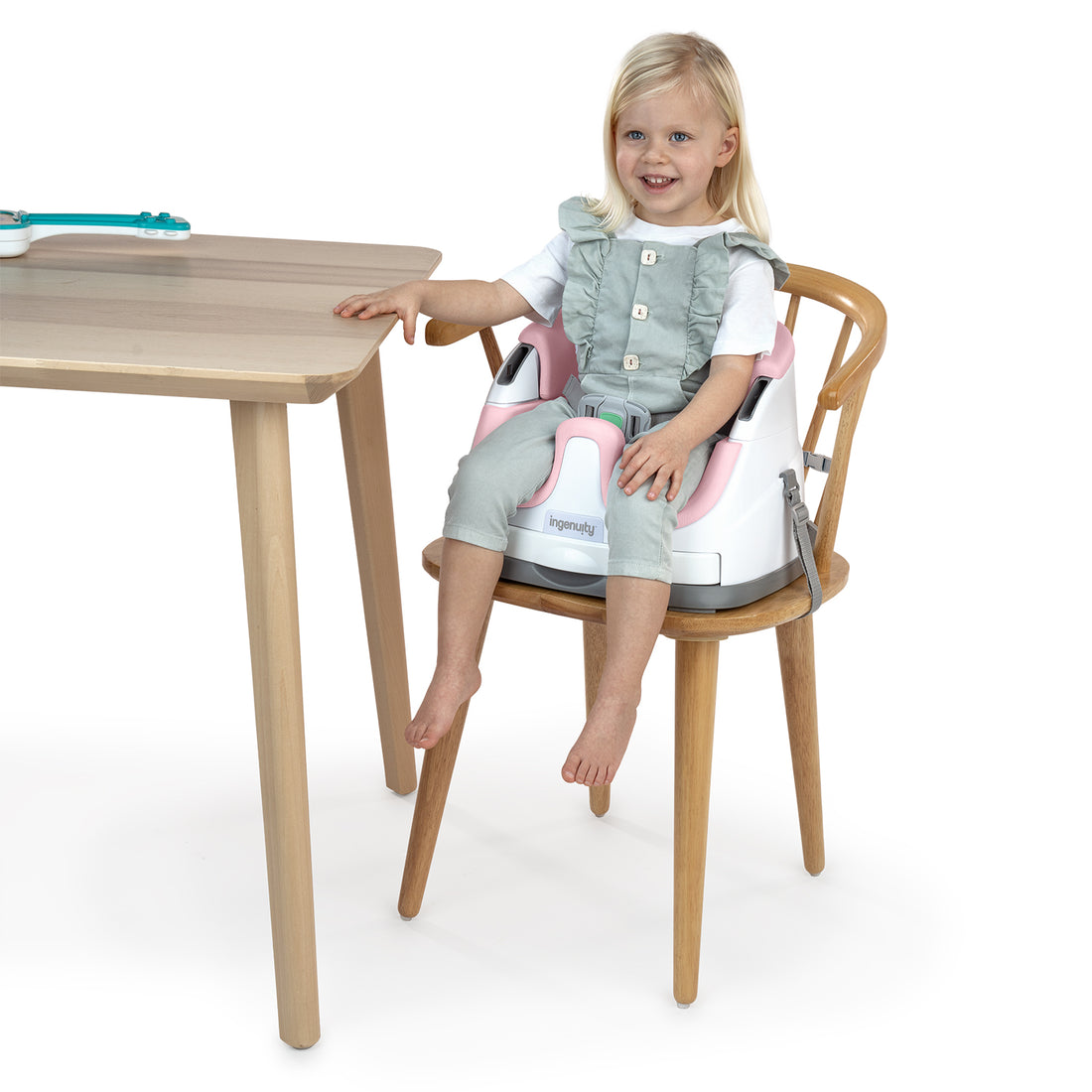 Silla de comer para bebe con alzador y booster 2 en 1 Ingenuity  