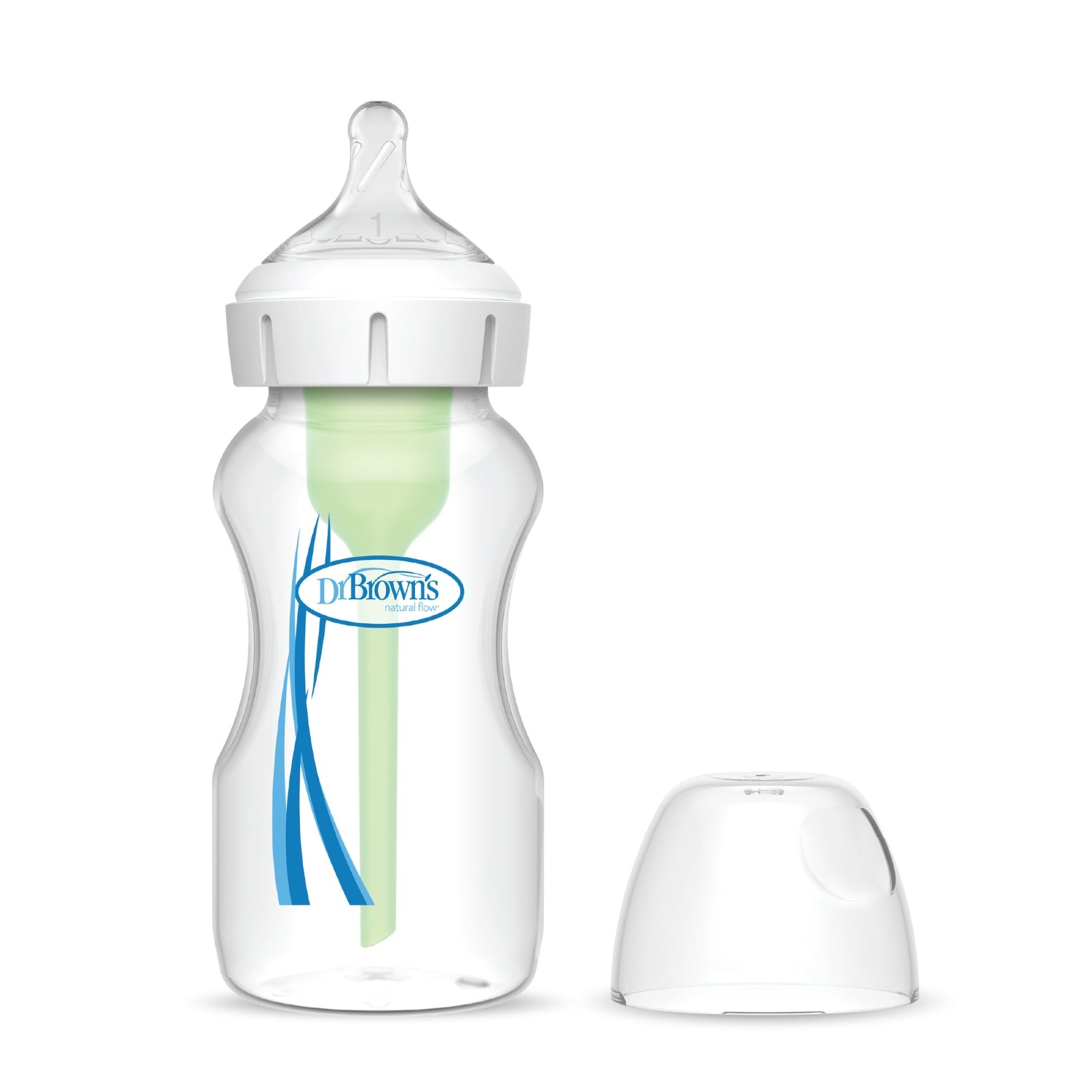 Biberón Polipropileno Options+ Boca Ancha, pack de 1, 9oz/ 270ml, Dr Browns