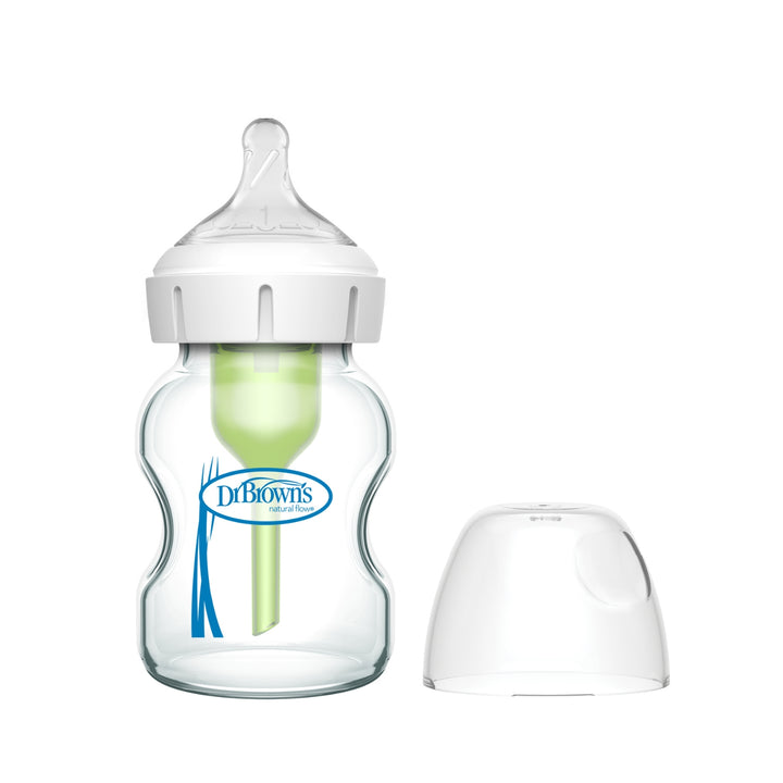 Biberón Vidrio Options+ Boca Ancha de 5oz/ 150ml, Dr Browns