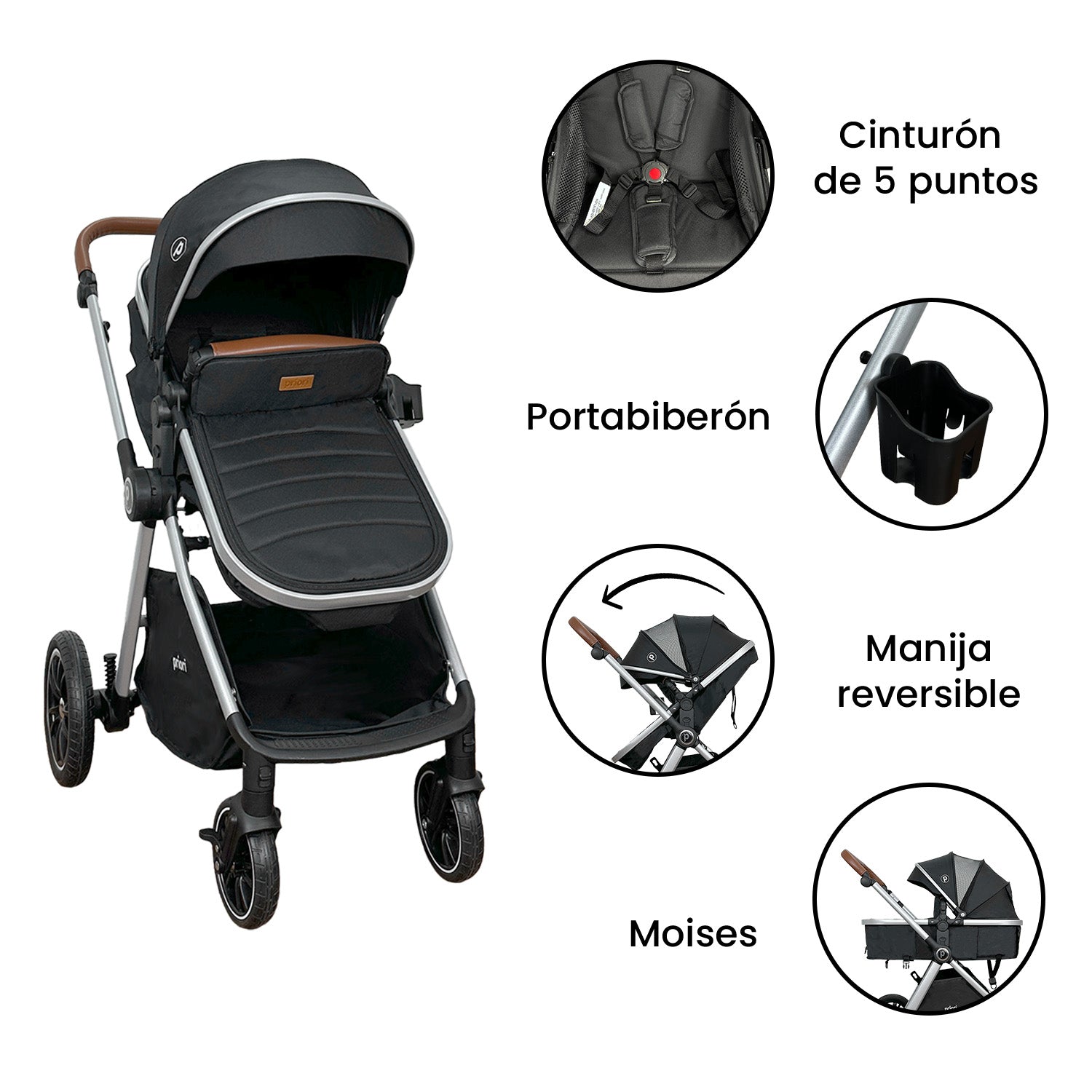 COCHE MOISES PARA BEBE PRIORI SNOW 
