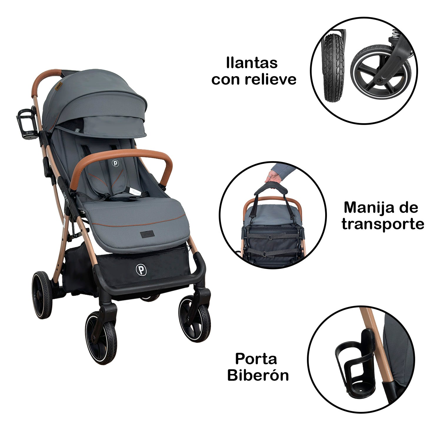 COCHE DE BEBE PRIORI NOVA NEW GRIS