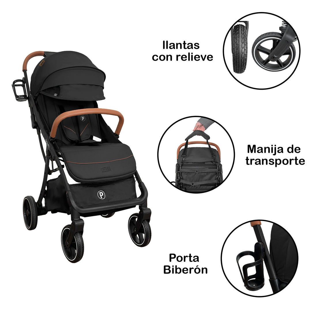 COCHE DE BEBE PRIORI NOVA NEW NEGRO