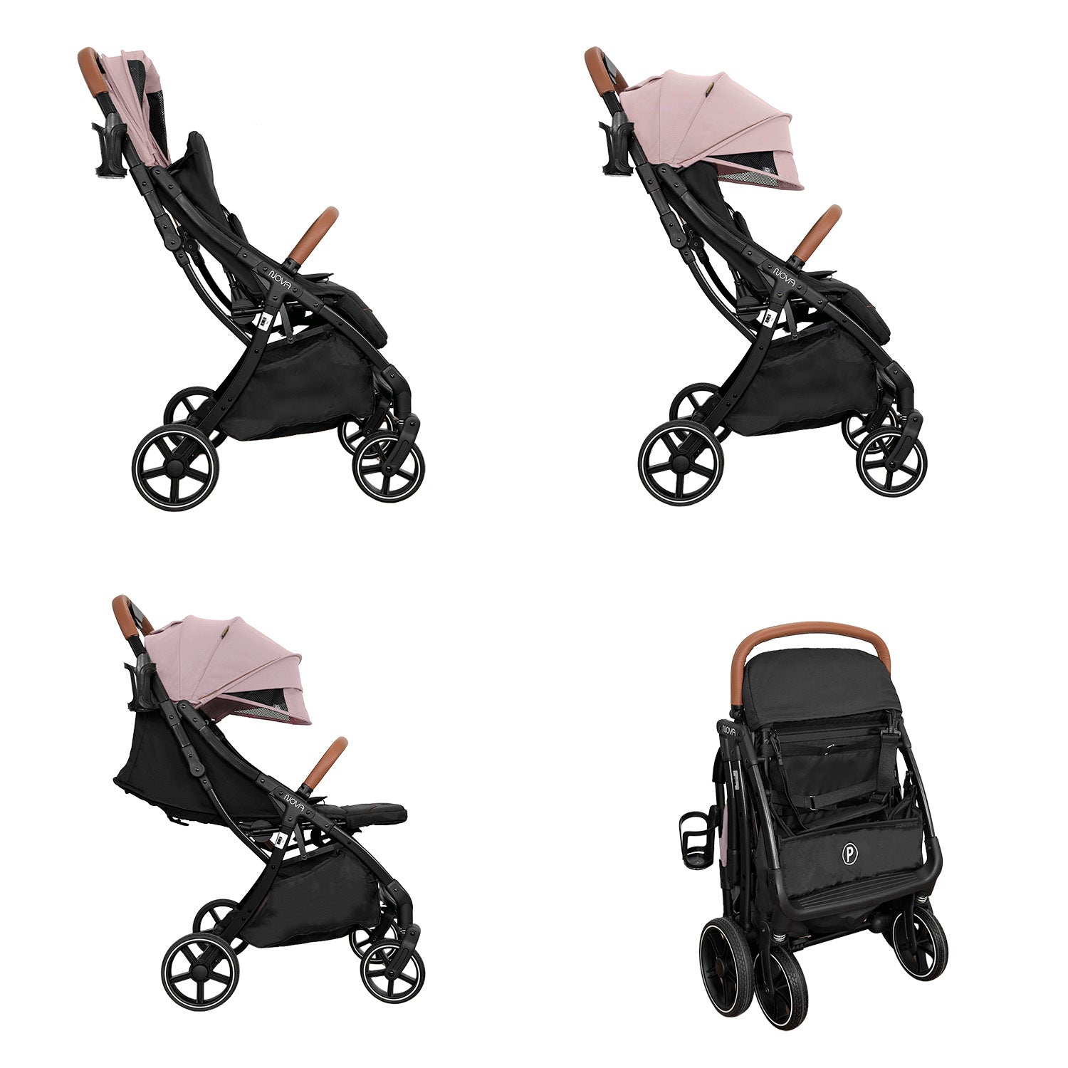 COCHE DE BEBE PRIORI NOVA NEW ROSA 