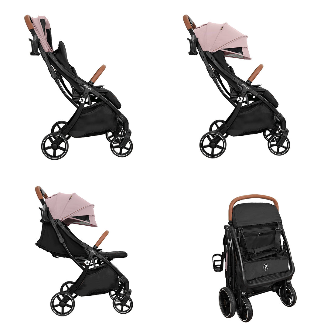 COCHE DE BEBE PRIORI NOVA NEW ROSA 