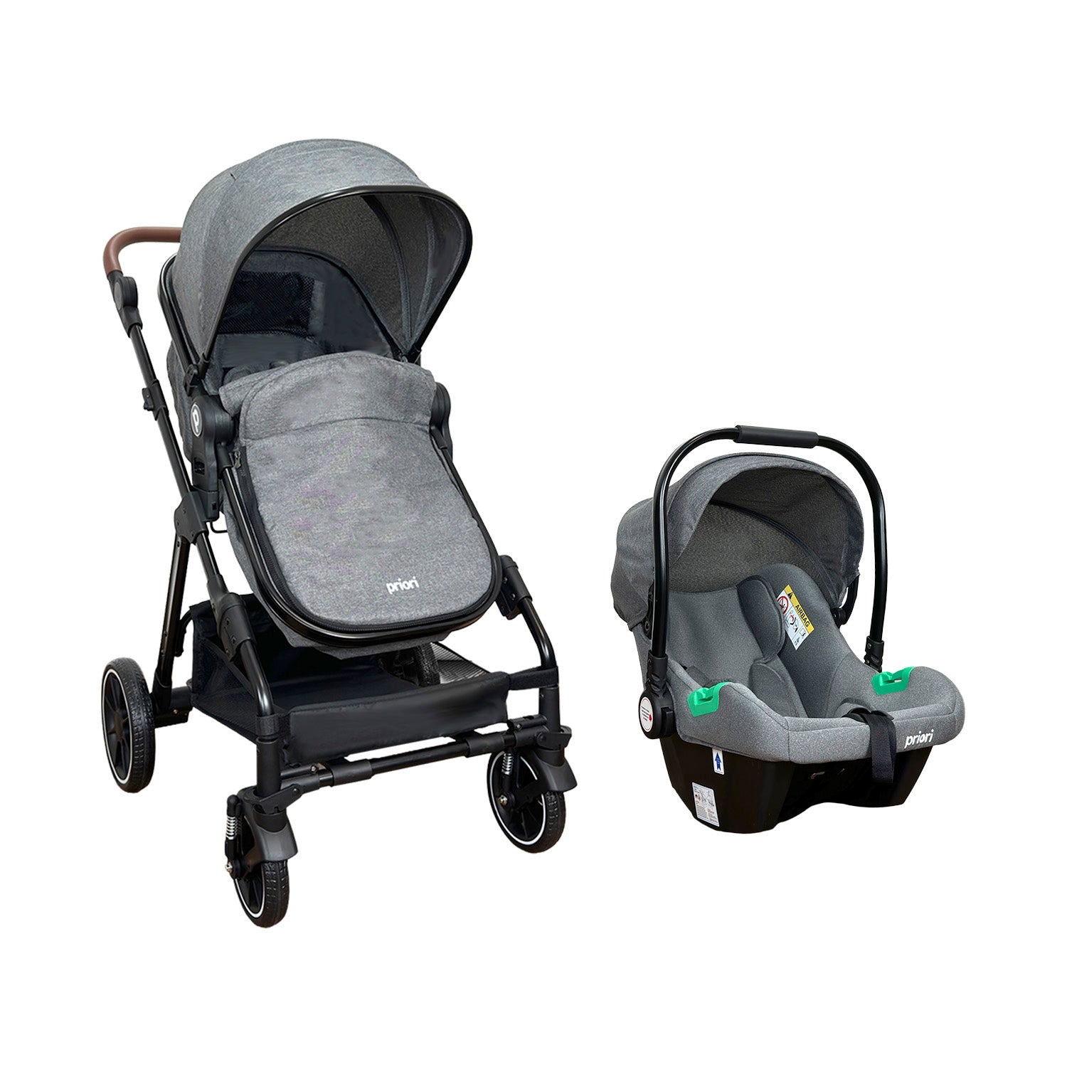 COCHE MOISES BEBE TRAVEL SYSTEM LADA TS GRIS
