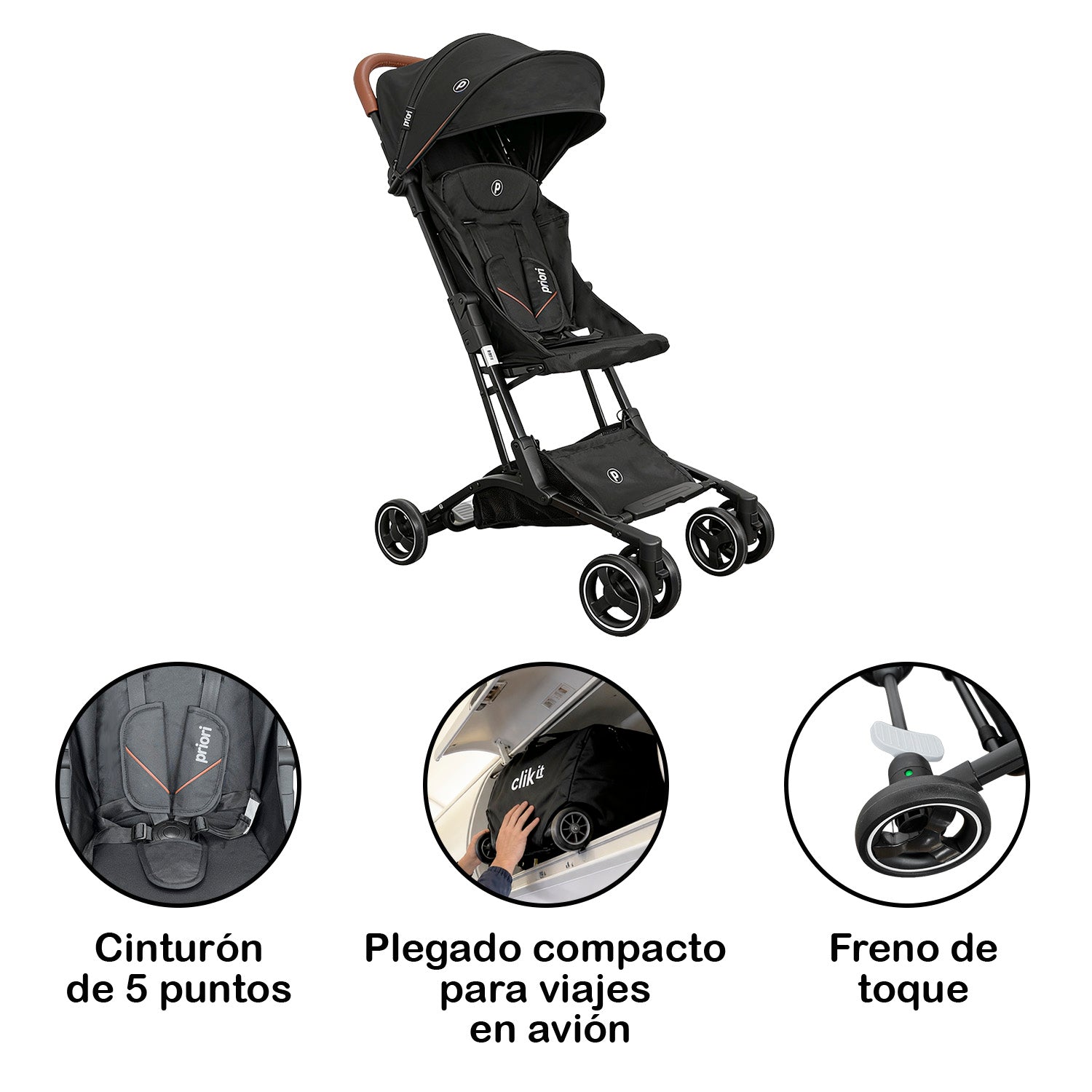 COCHE DE BEBE ULTRACOMPACTO CLIK IT 