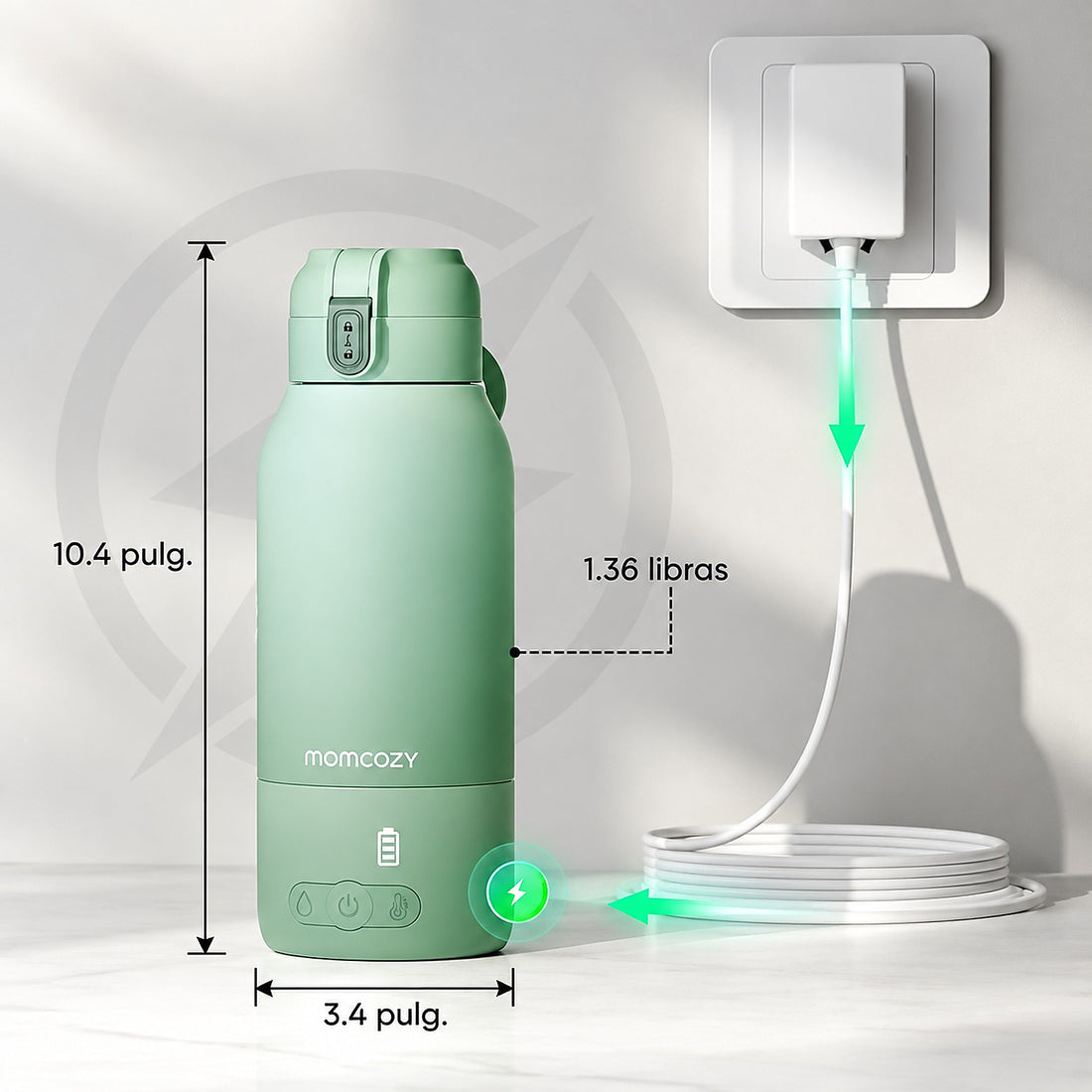 Termo calentador portátil Momcozy de Leche materna