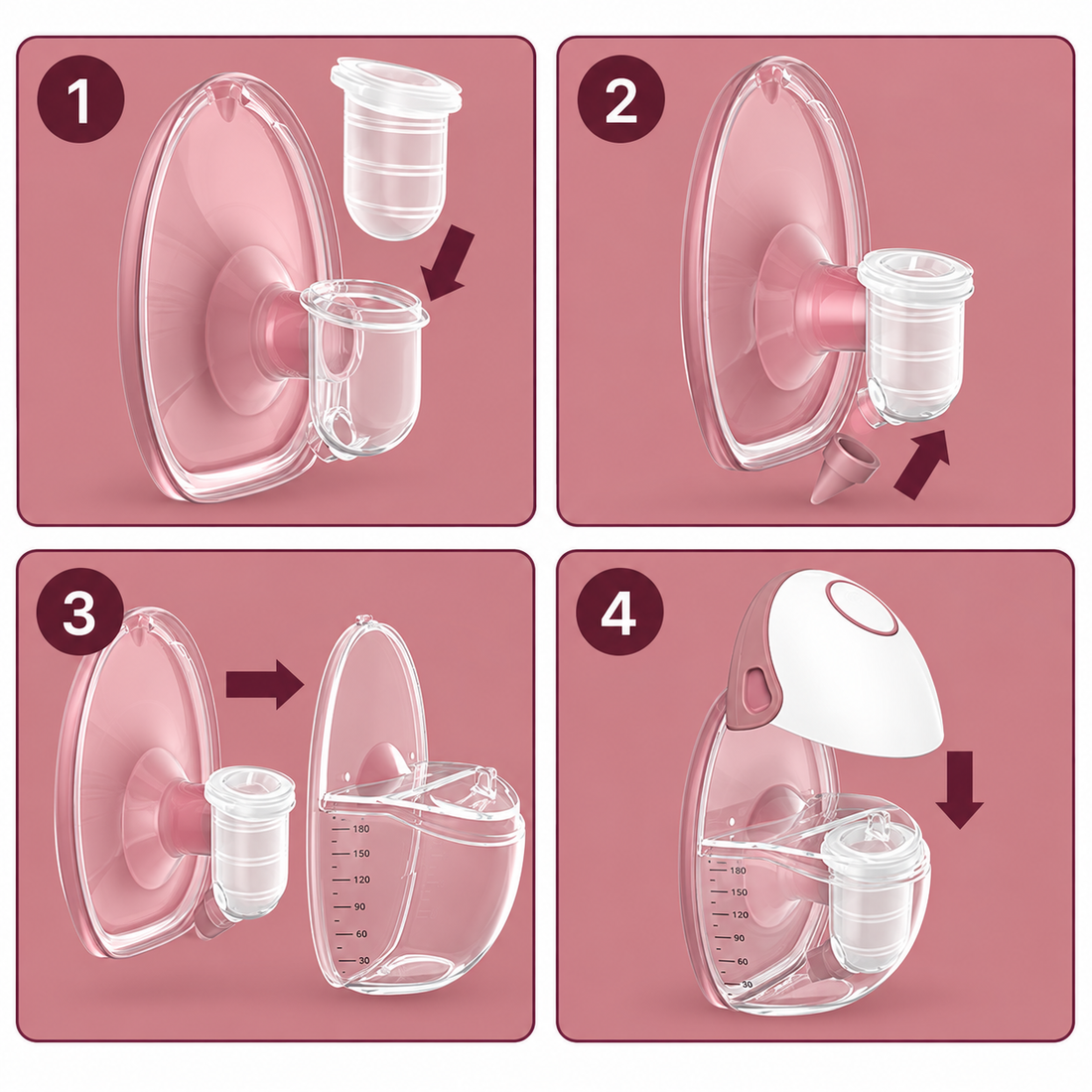 Extractor de Leche Doble Succión Momcozy M6 Manos Libres