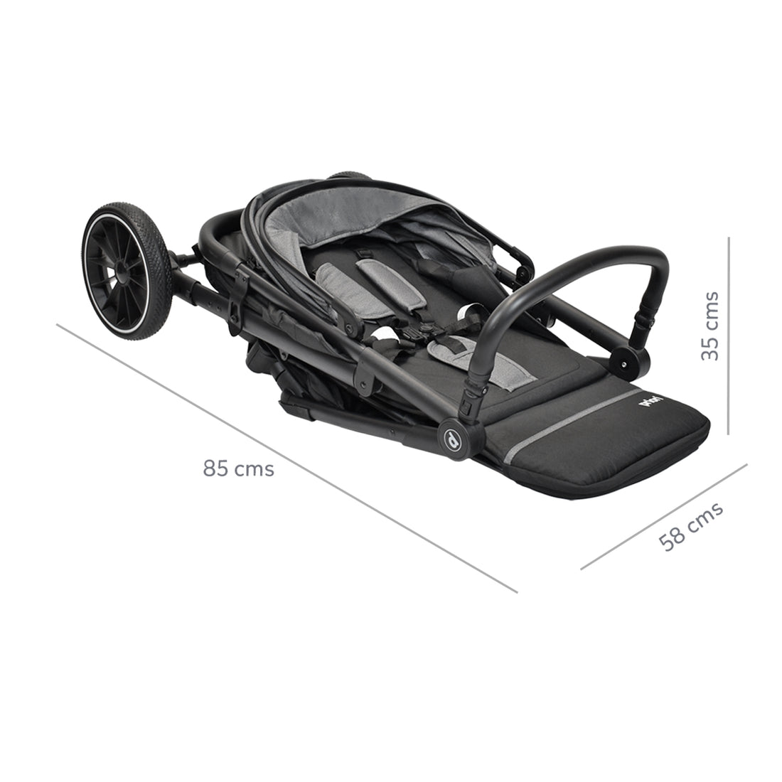 coche para bebé tipo paseador minos gris