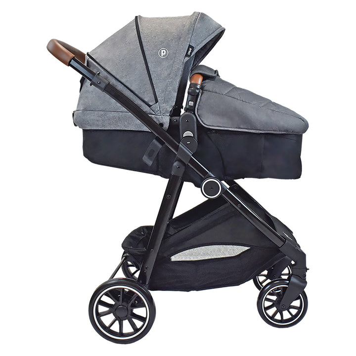 Coche para bebe travel system priori aria gris