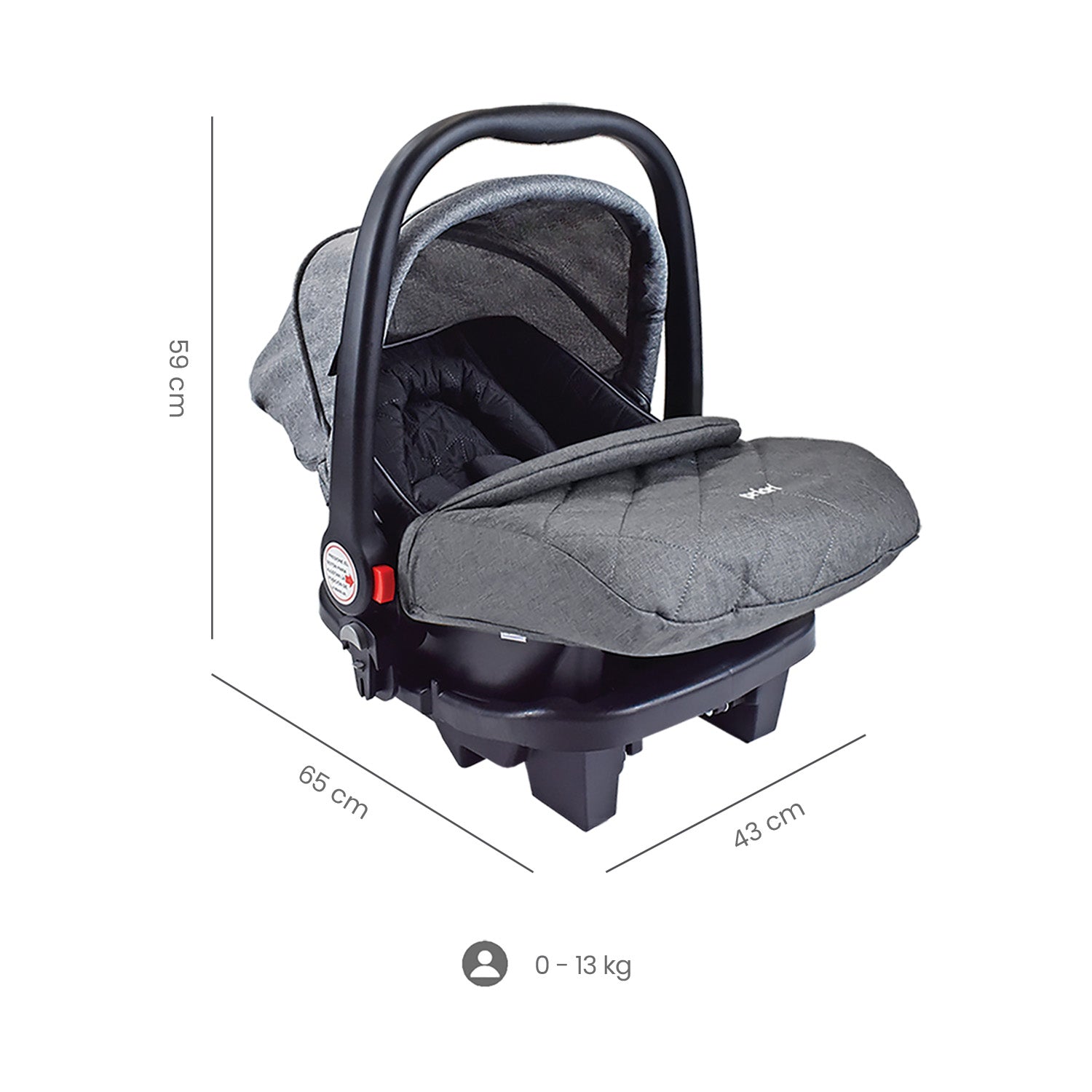 Coche para bebe travel system priori aria gris