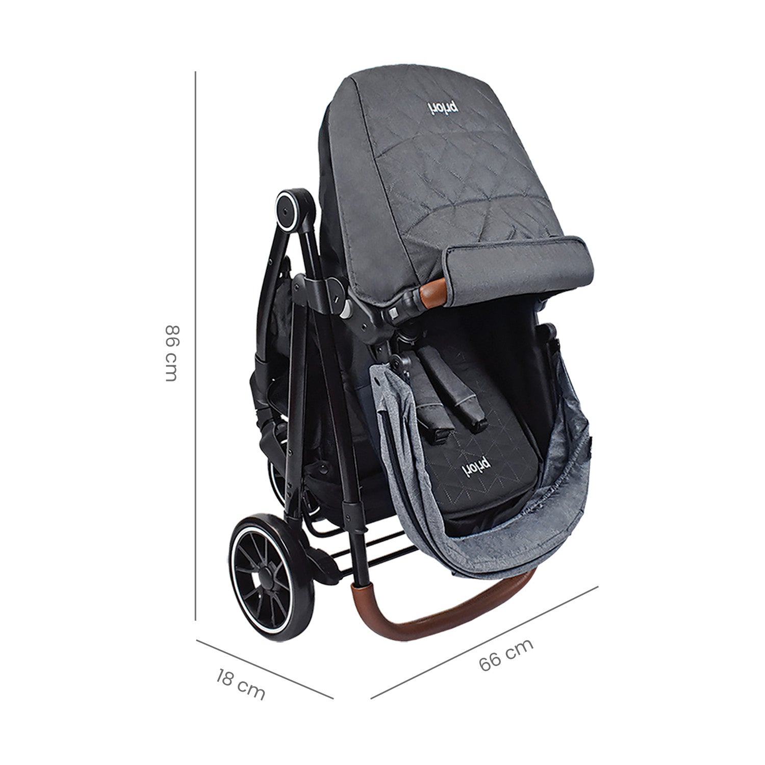 Coche para bebe travel system priori aria gris