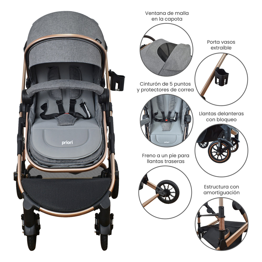 coche de bebe 4 en 1 priori cris travel system  