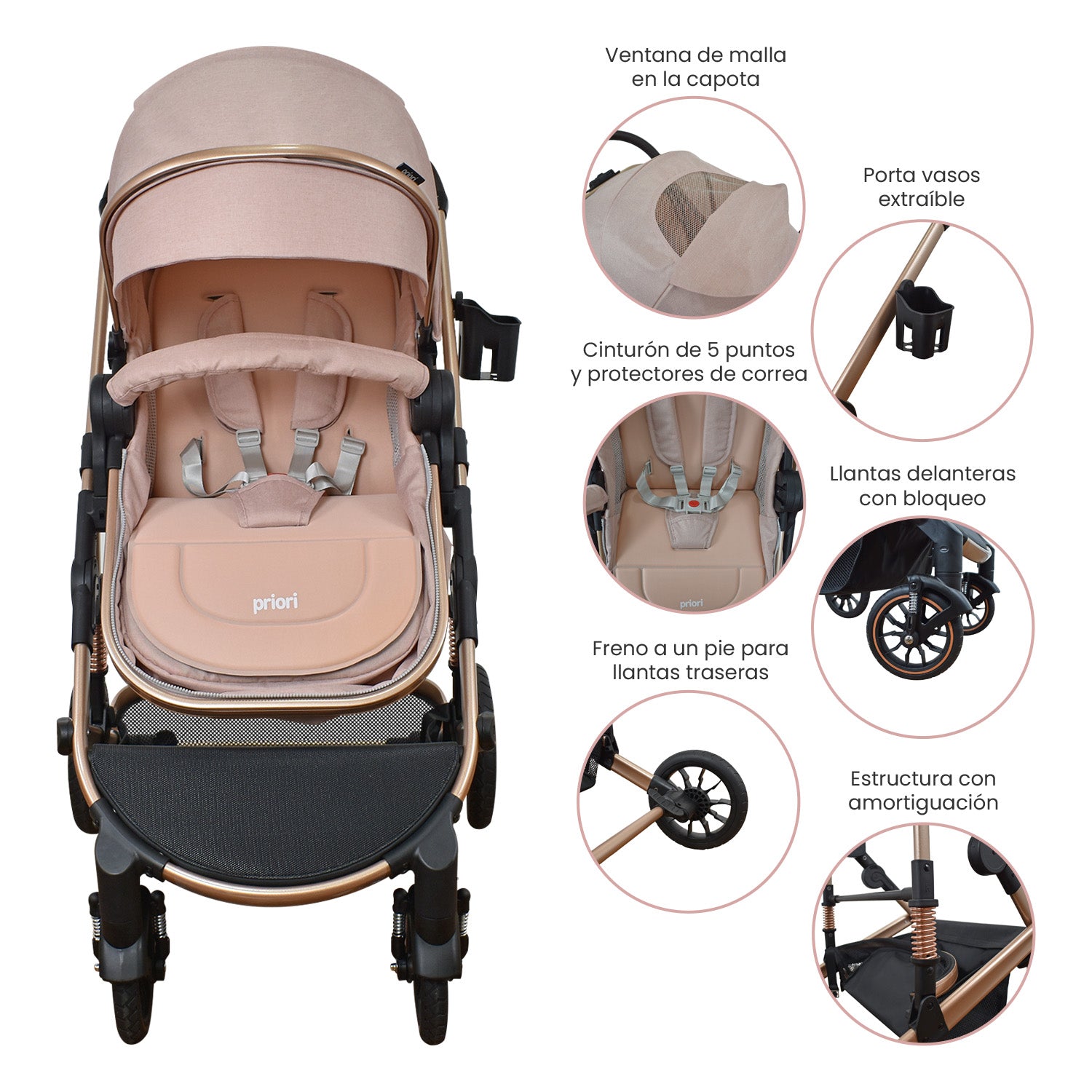 coche de bebe 4 en 1 priori cris travel system  