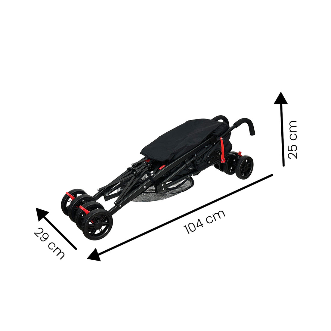 Coche baston para bebe viggo negro