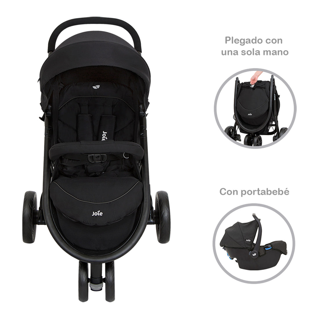 Coche de bebe travel system joie litetrax 3