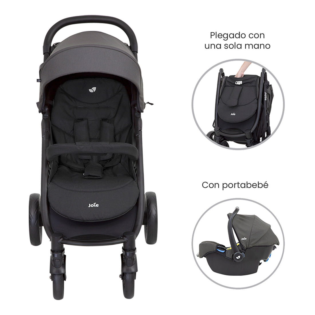 Coche de bebe travel system joie litetrax 4 