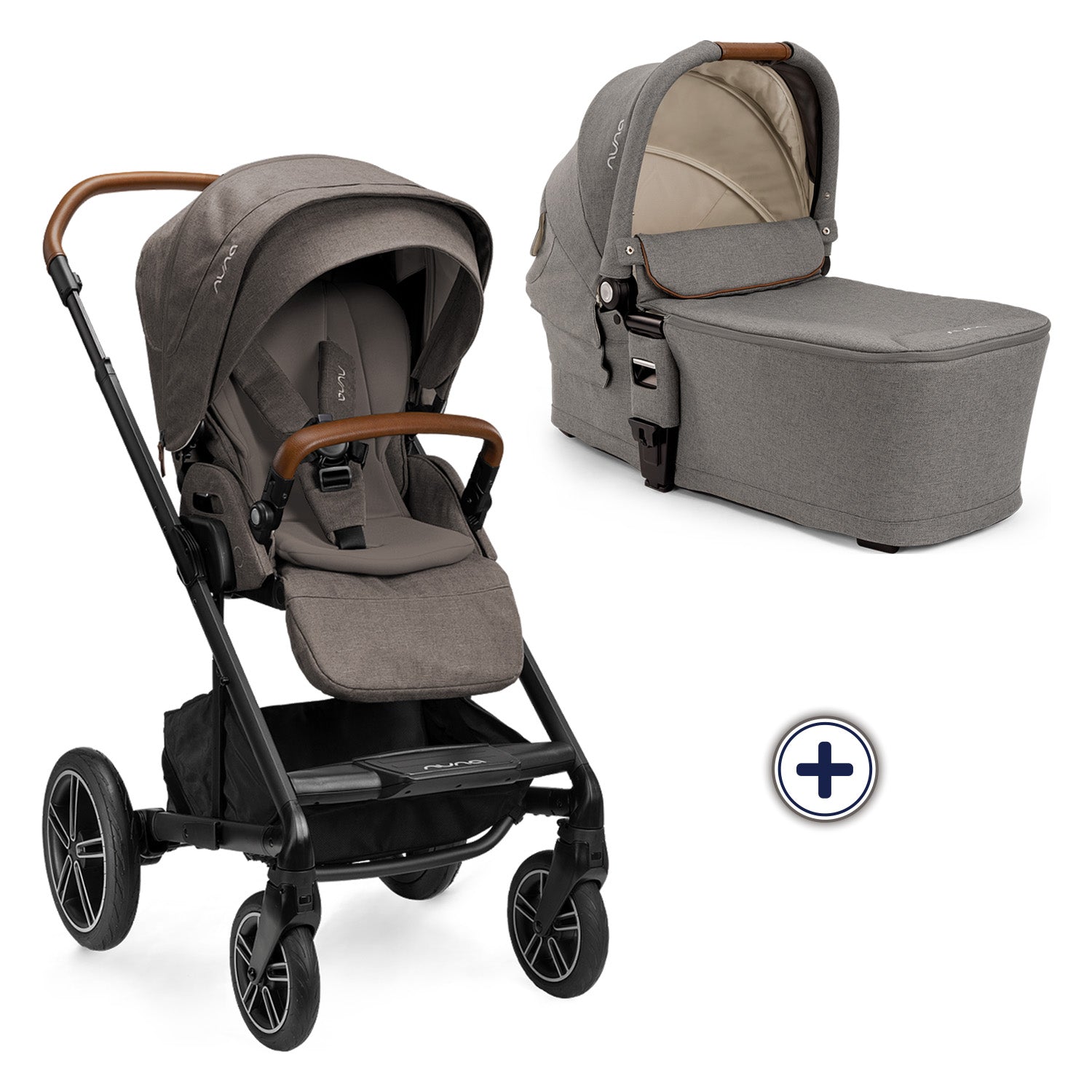 Combo Coche Bebe Compacto Mixx Next + Carry Granite Nuna
