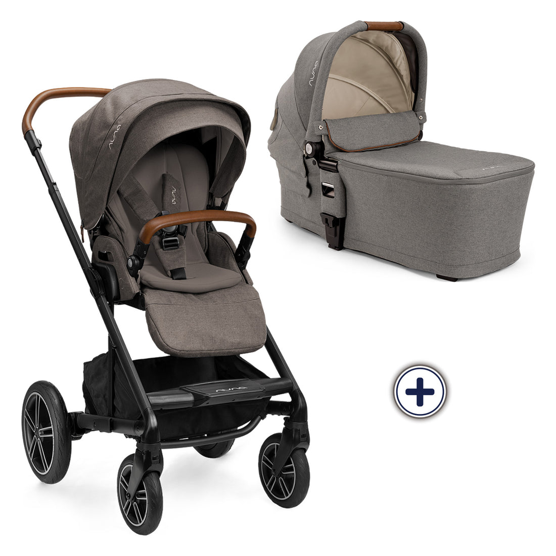 Combo Coche Bebe Compacto Mixx Next + Carry Granite Nuna