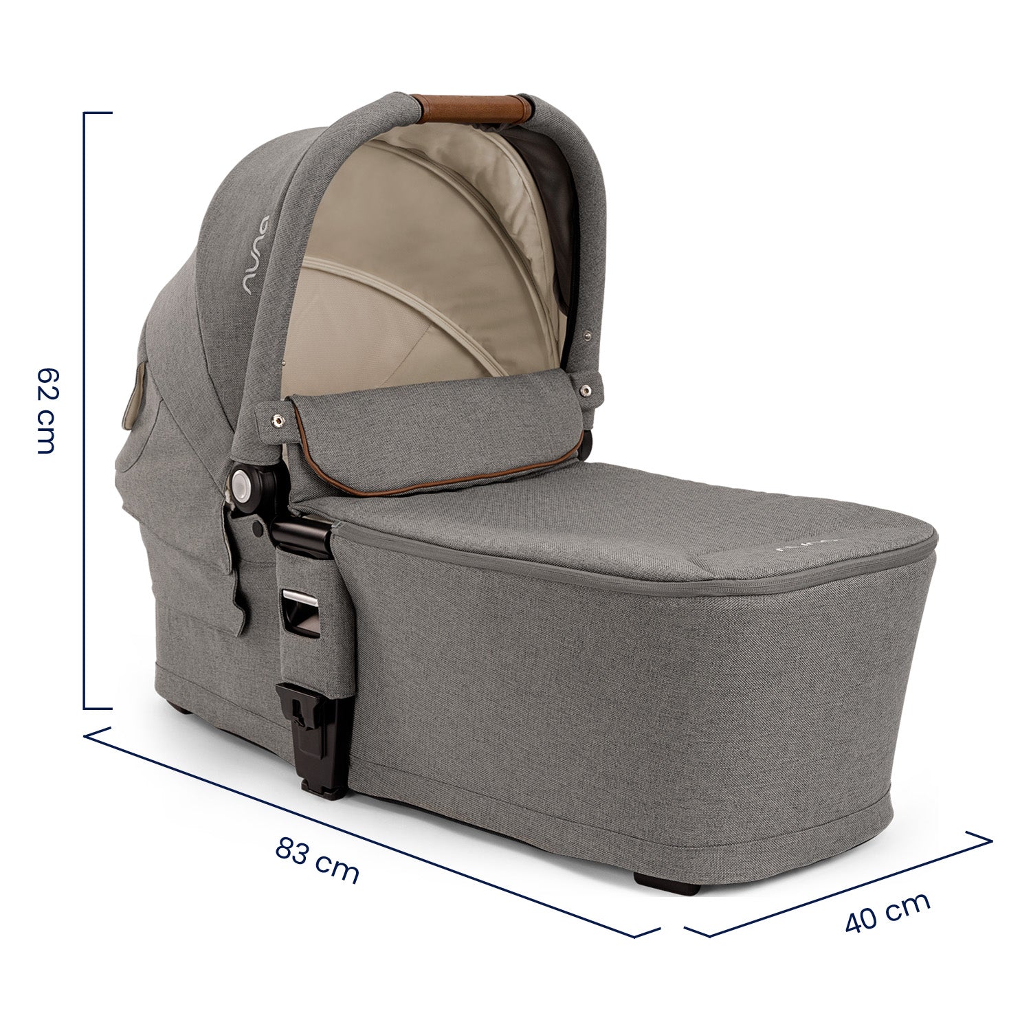 Combo Coche Bebe Compacto Mixx Next + Carry Granite Nuna
