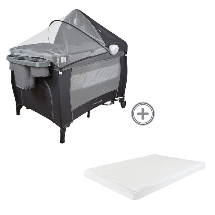 Combo Cuna corral bebe Napoles+ colchon ortopedico bebe PB2384