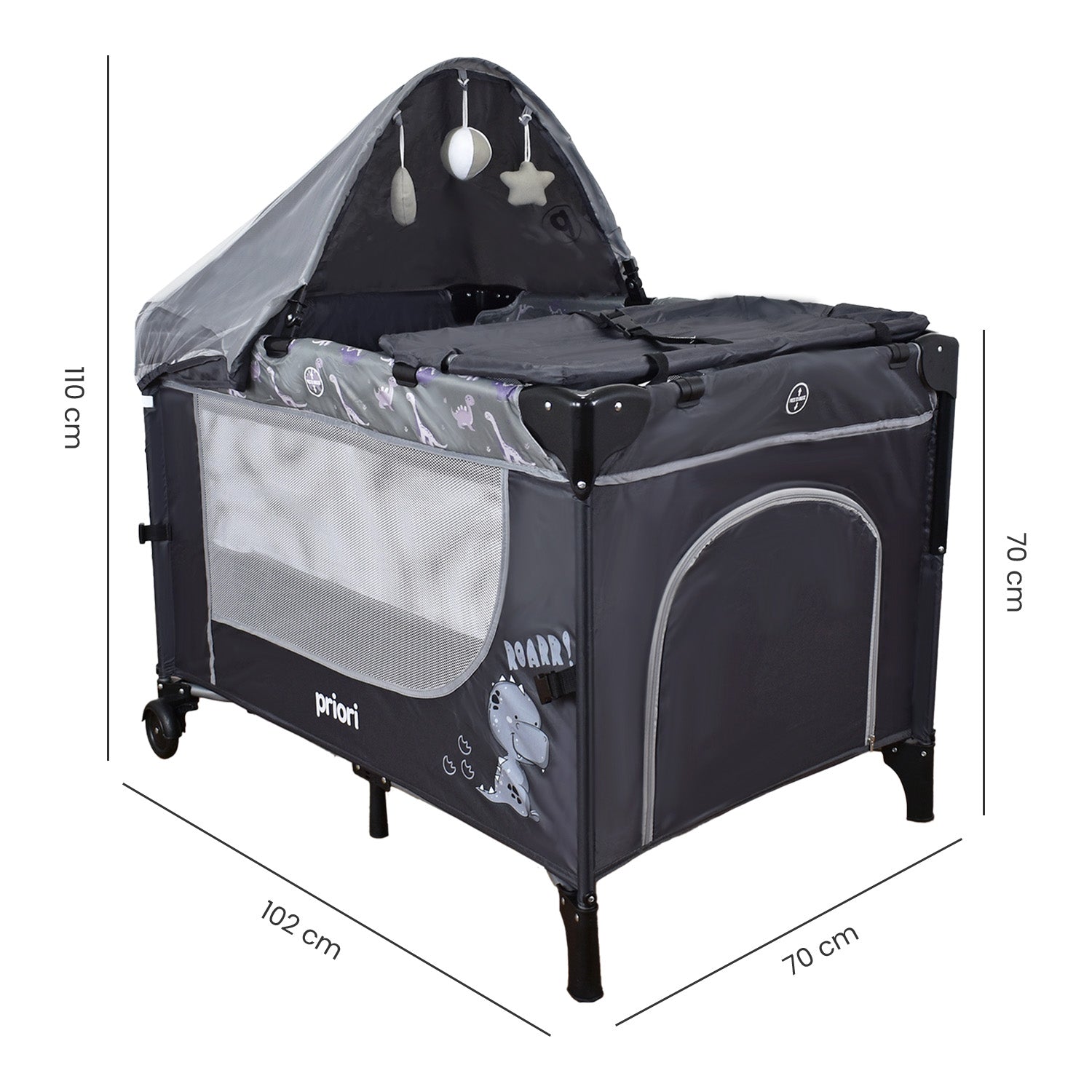 cuna colecho bebe madison gris 