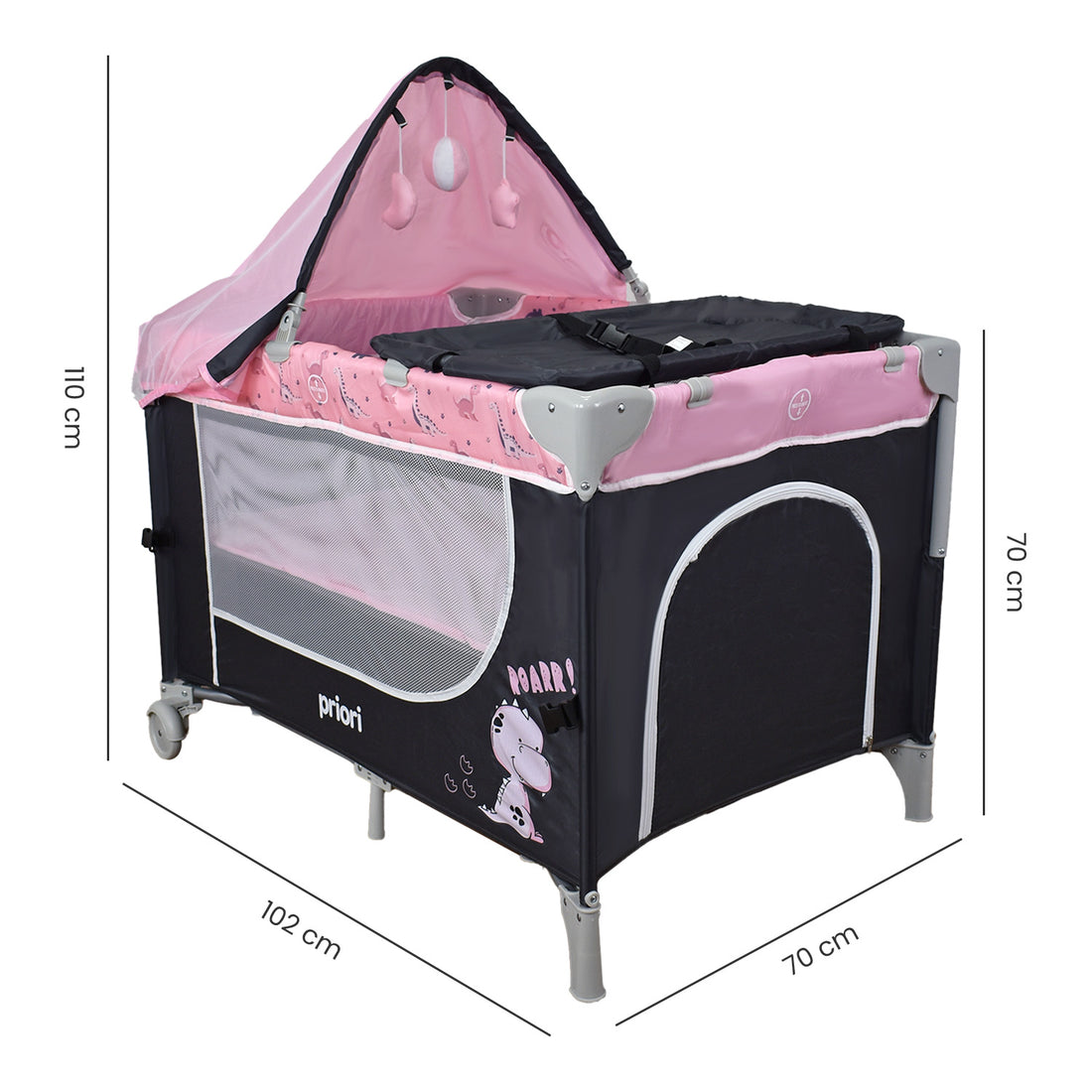 cuna colecho bebe madison rosa