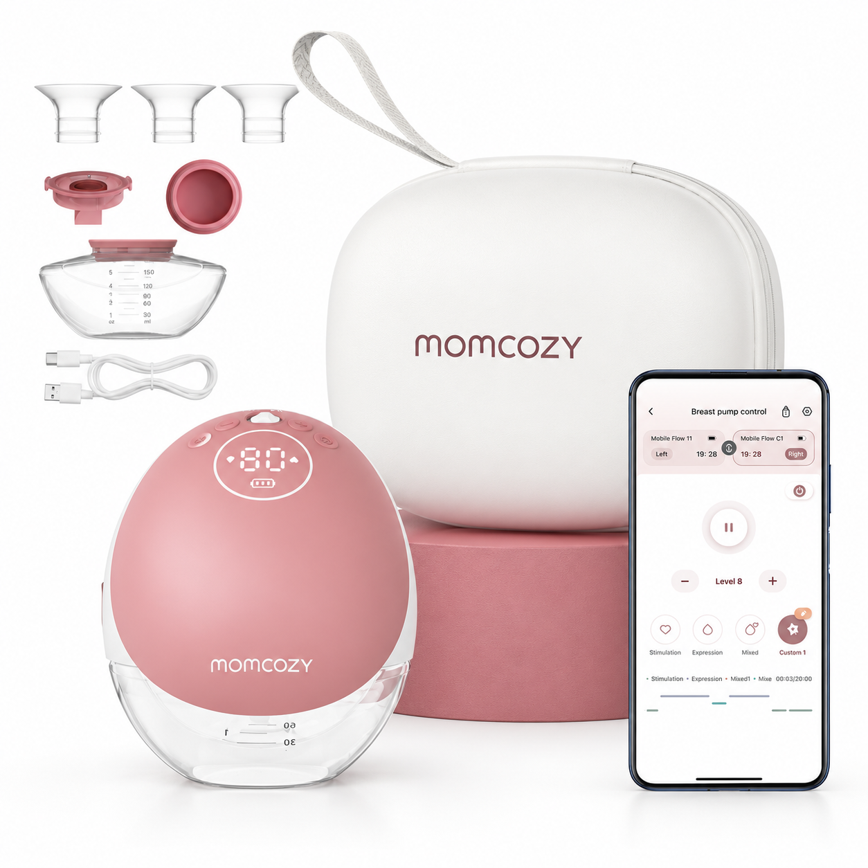 Extractor de leche Momcozy m9