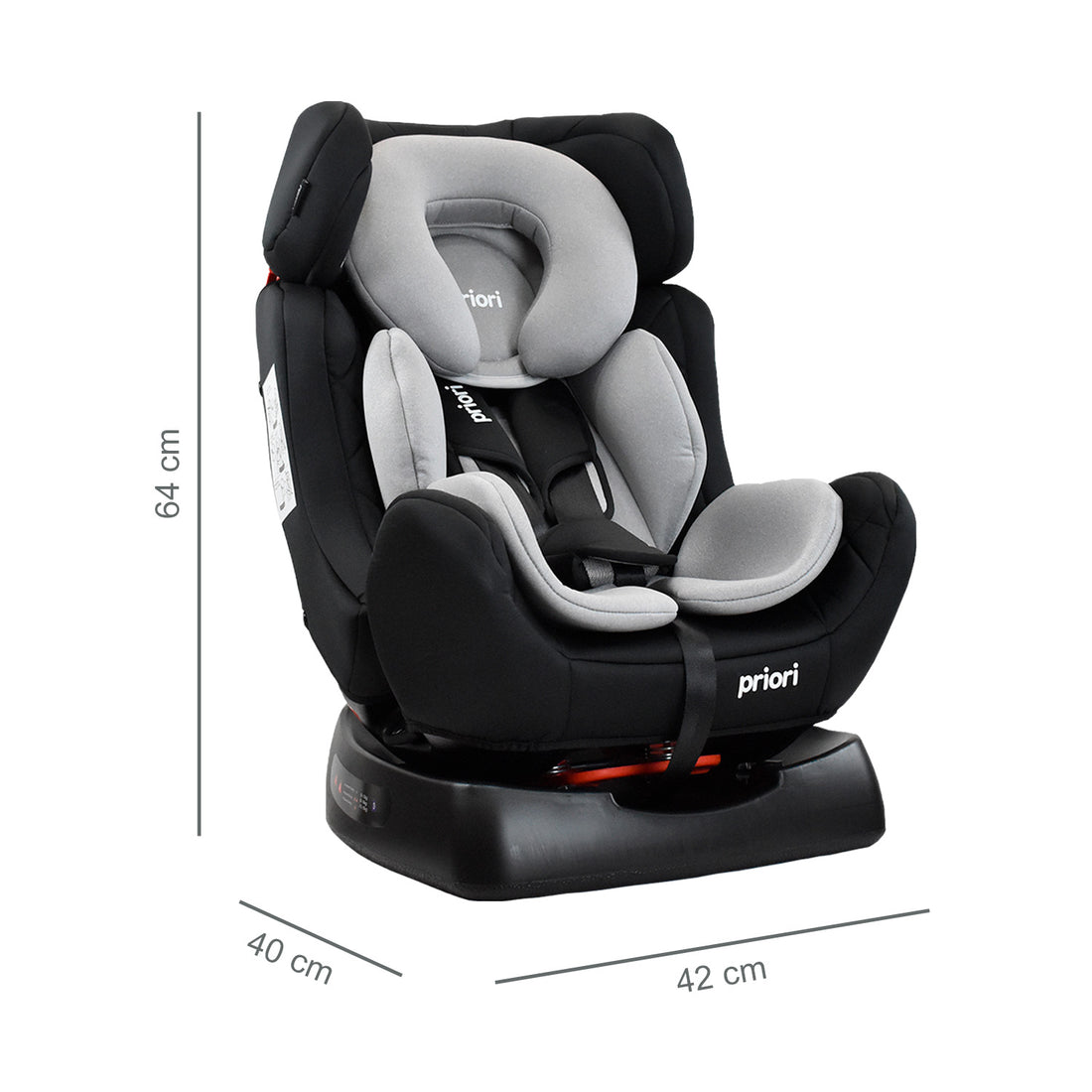 Silla de Auto Para Bebé Grupo +0, 1, 2 y 3 Priori Focus Gris