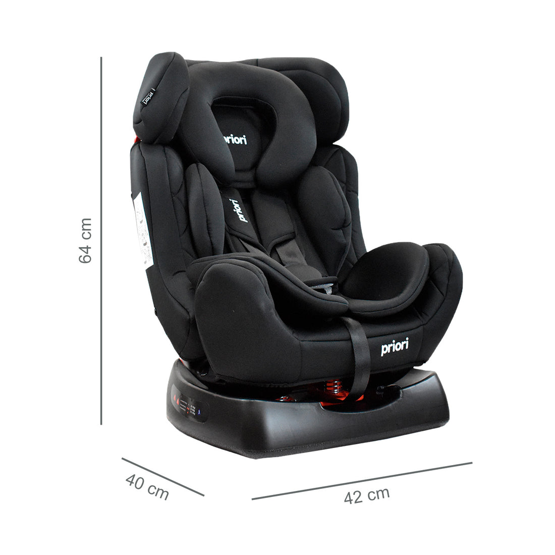 Silla de Auto Para Bebé Grupo +0, 1, 2 y 3 Priori Focus Negro