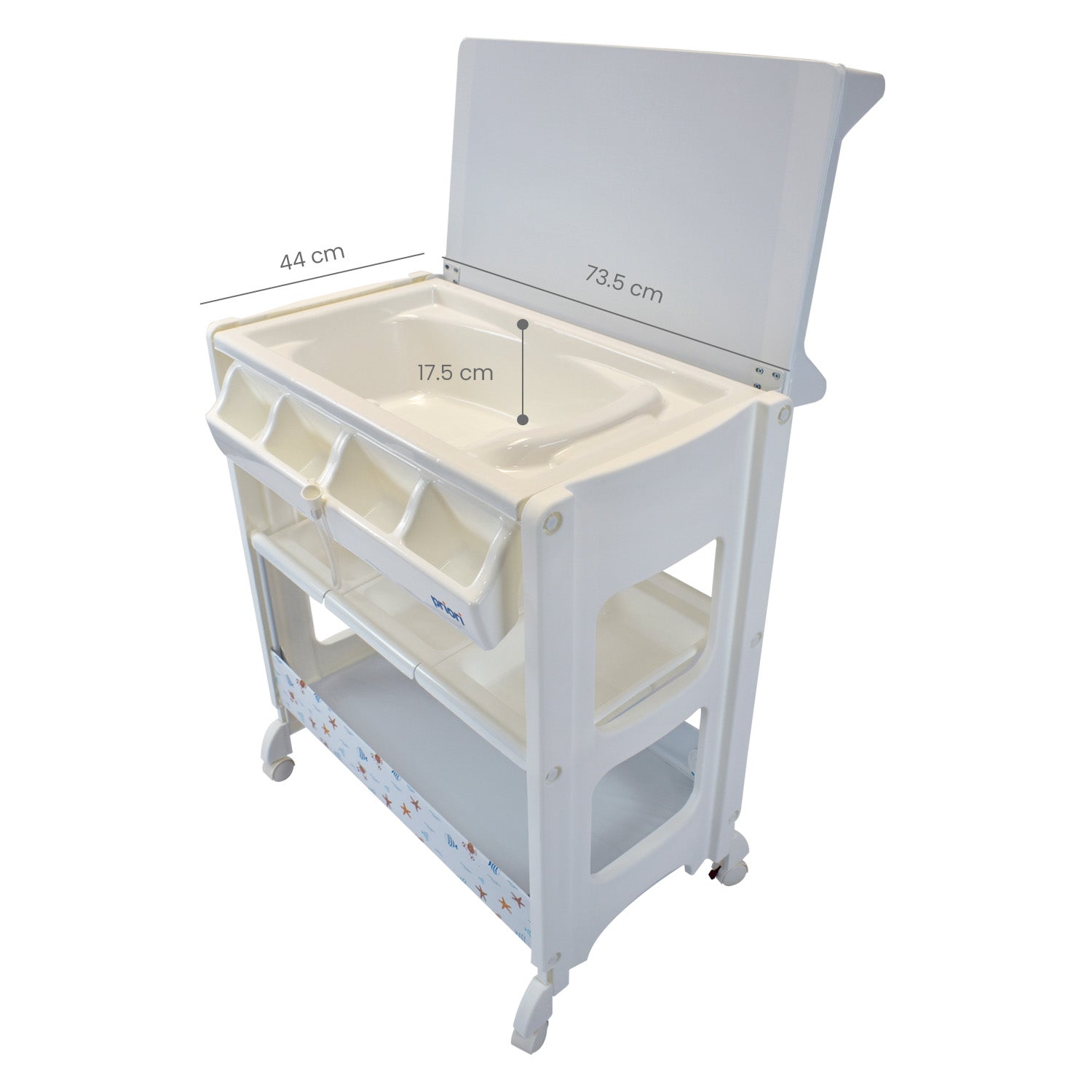 Bañera Para Bebe Tipo Mueble Priori Fresh Azul