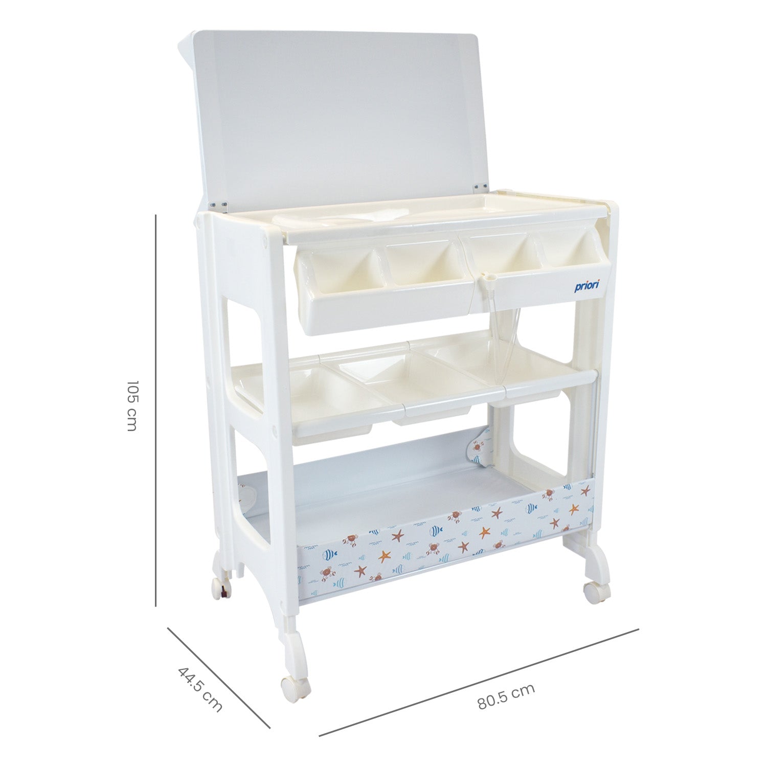 Bañera Para Bebe Tipo Mueble Priori Fresh Azul