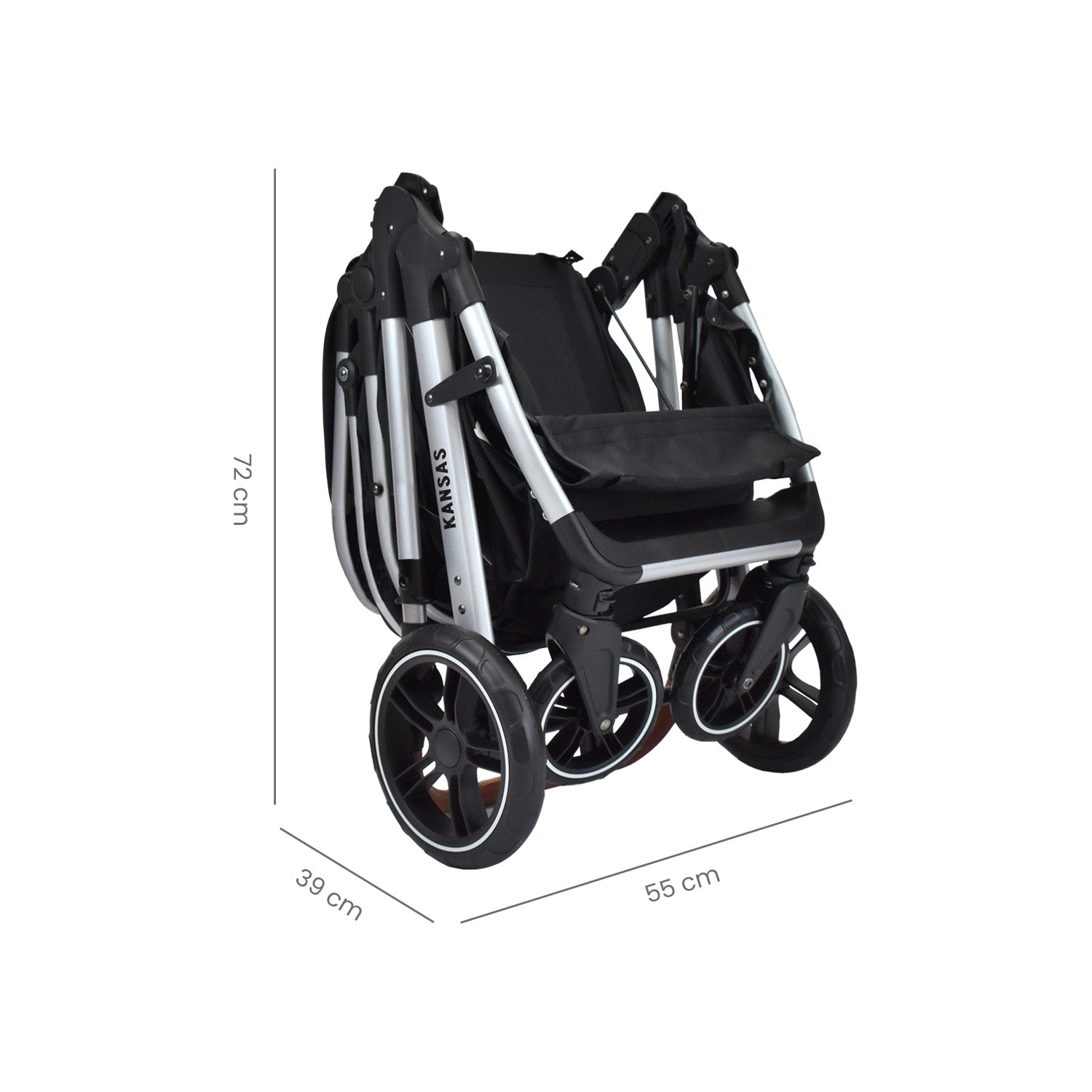 Coche Cuna Para Bebe Tipo Moises Priori Kansas Negro
