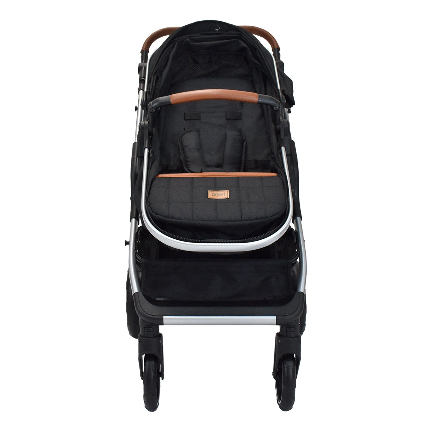 Coche Cuna Para Bebe Tipo Moises Priori Kansas Negro