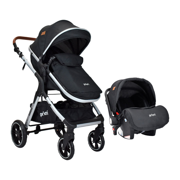 Coche Bebe Moises Compacto Con Portabebe Priori Kansas Ts Negro