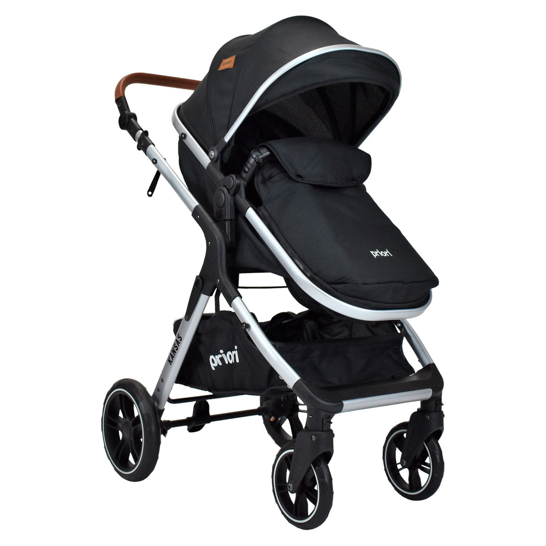 Coche Bebe Moises Compacto Con Portabebe Priori Kansas Ts Negro
