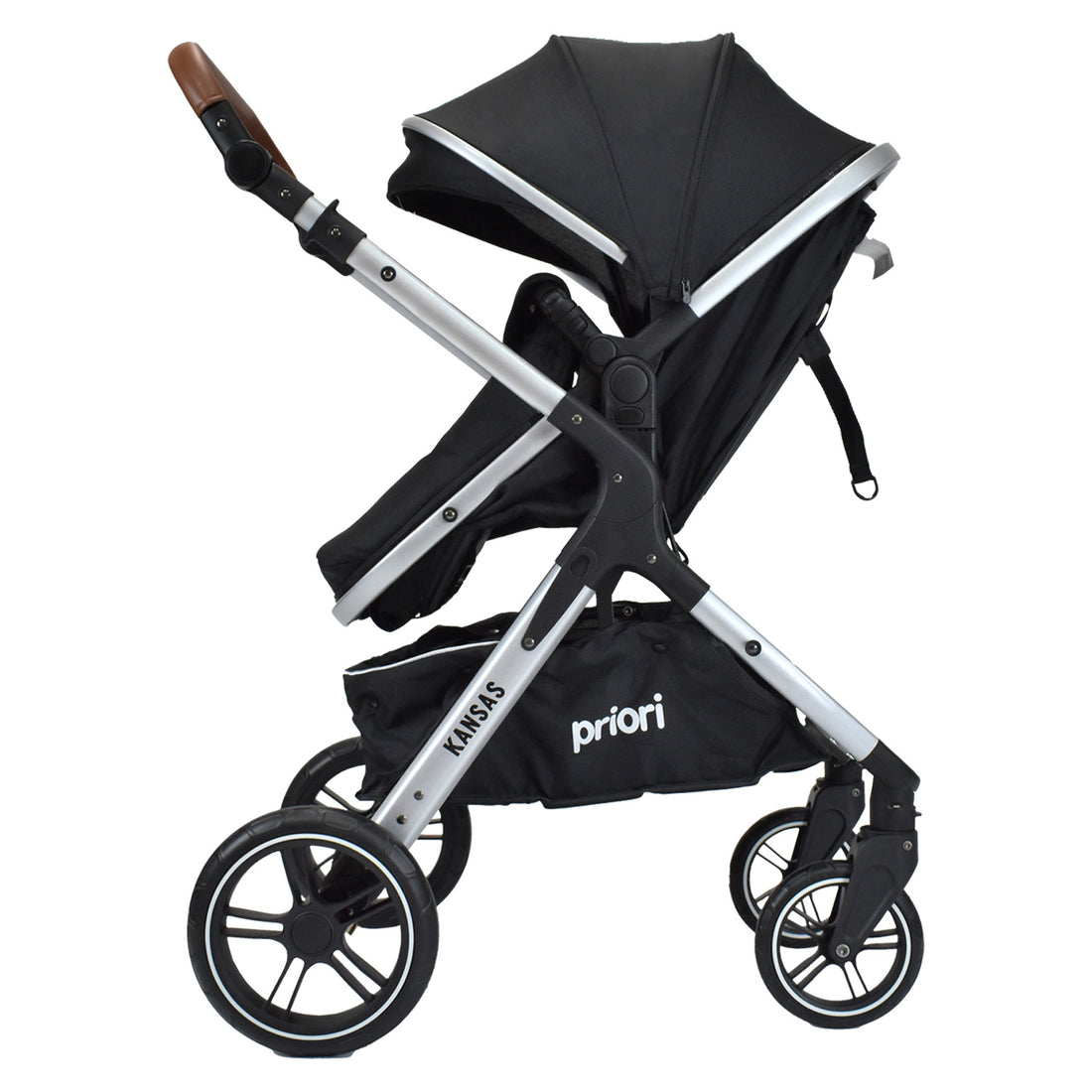 Coche Bebe Moises Compacto Con Portabebe Priori Kansas Ts Negro