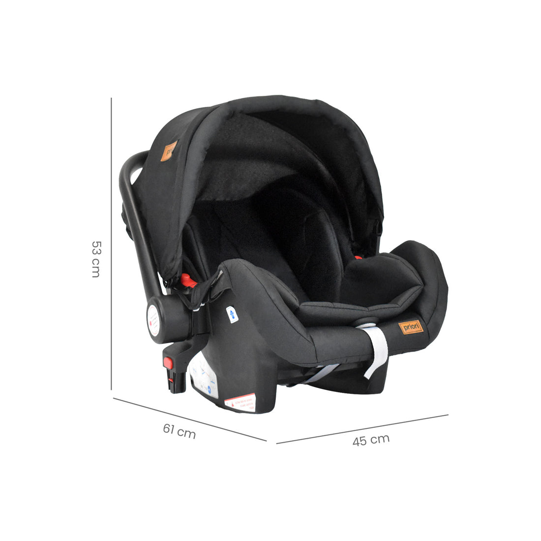 Coche Bebe Moises Compacto Con Portabebe Priori Kansas Ts Negro