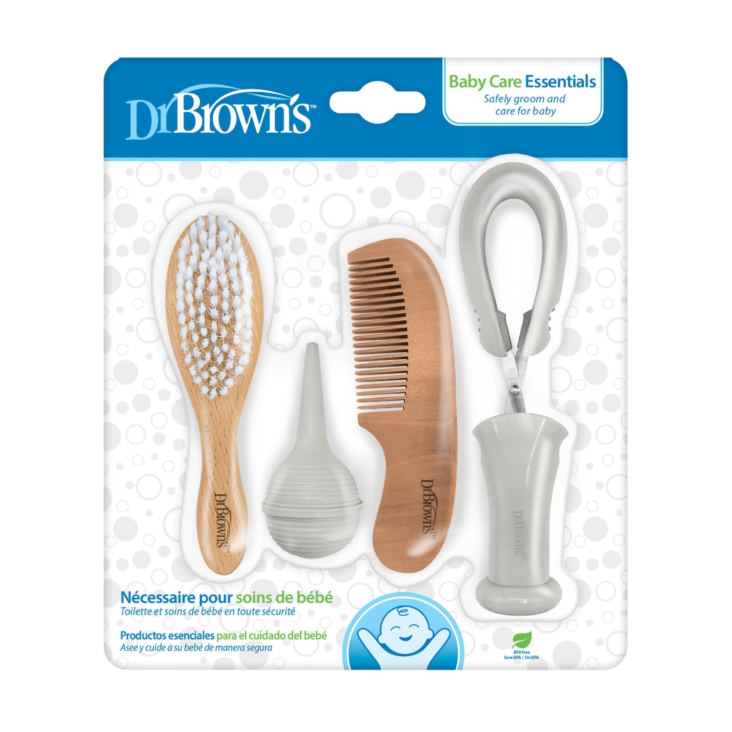 Kit para el cuidado del bebe 4 piezas, Dr Browns