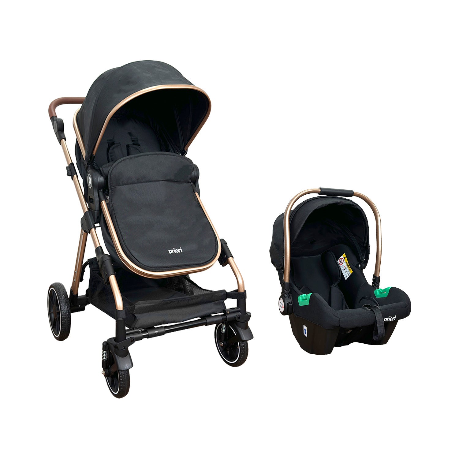 Coche Para Bebé Travel System Priori Lada Negro
