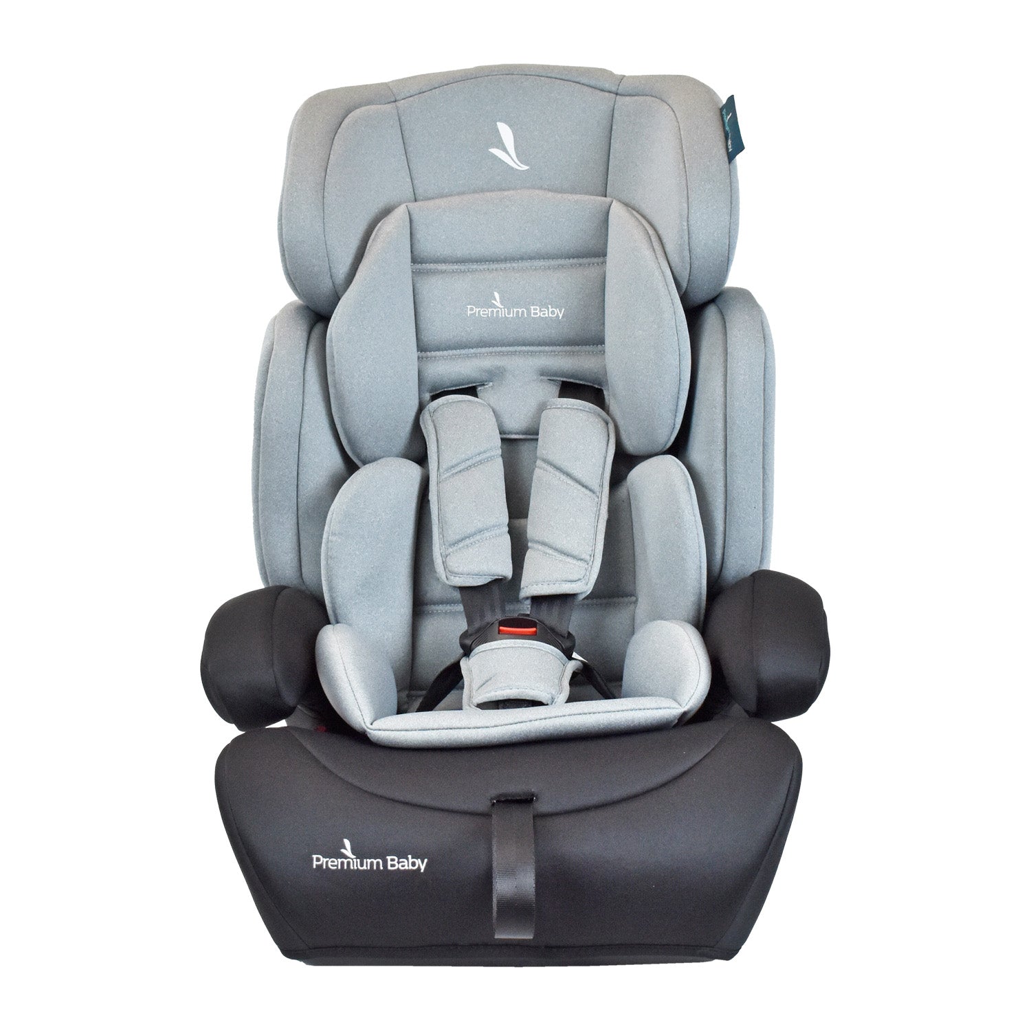 Silla de Auto Booster Para Bebe Grupo 1, 2 y 3 Premium Baby Lyon Gris
