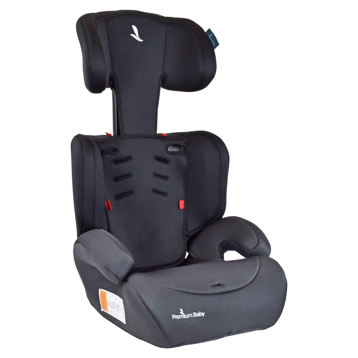Silla de Auto Booster Para Bebe Grupo 1, 2 y 3 Premium Baby Lyon Negro