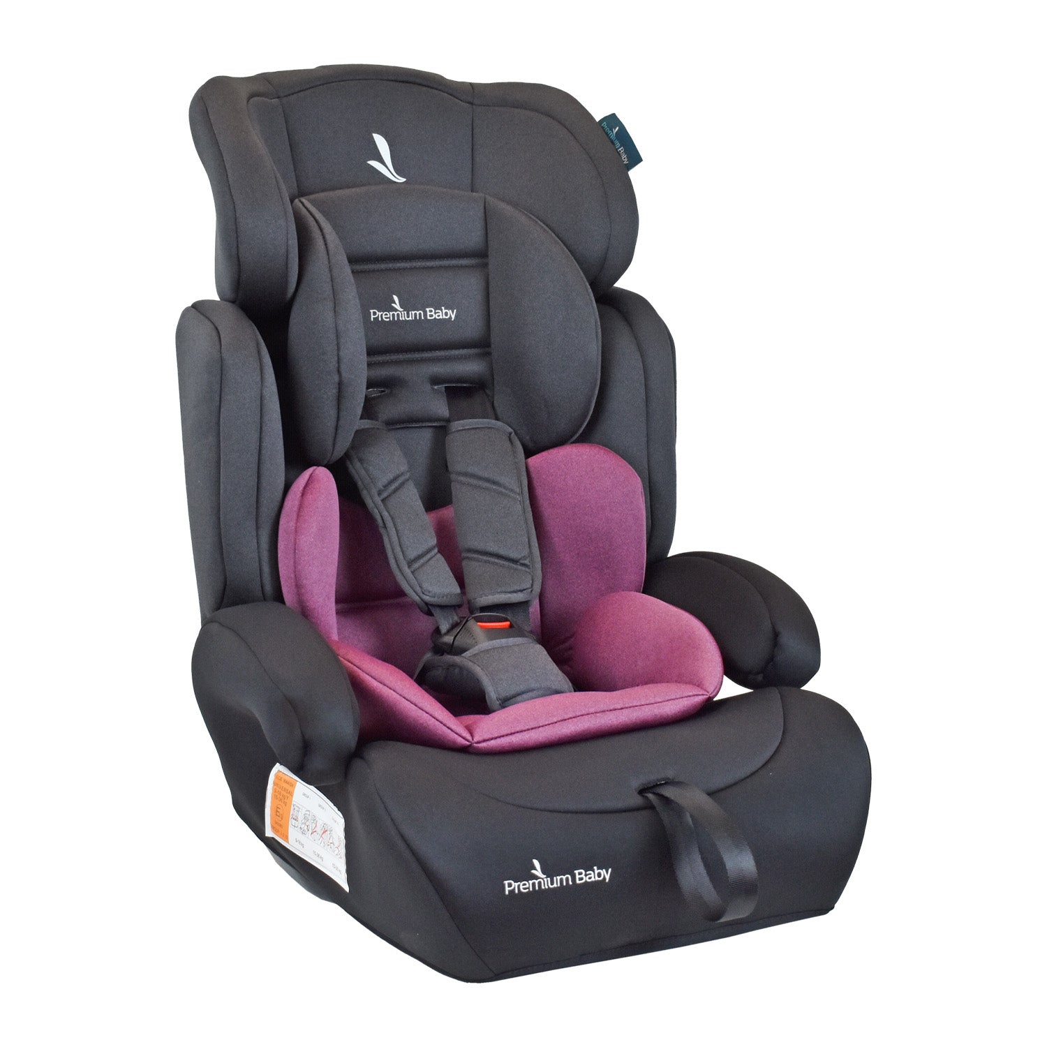 Silla de Auto Booster Para Bebe Grupo 1, 2 y 3 Premium Baby Lyon Purpura