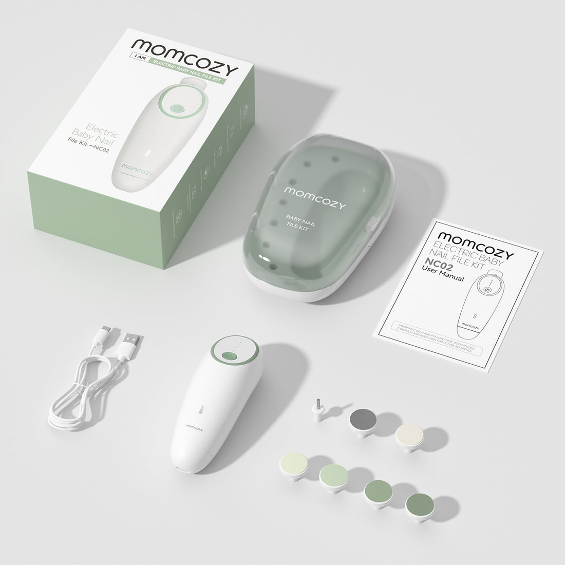 Lima Eléctrica de Uñas Para Bebé Momcozy